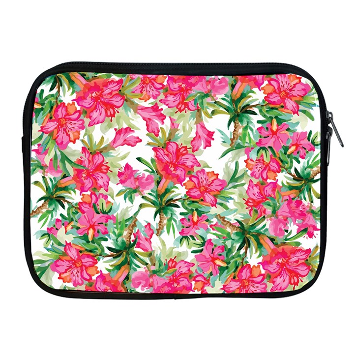 Pink flowers Apple iPad 2/3/4 Zipper Cases