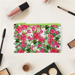 Pink Flowers Cosmetic Bag (xs) by goljakoff