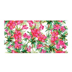 Pink Flowers Satin Wrap by goljakoff