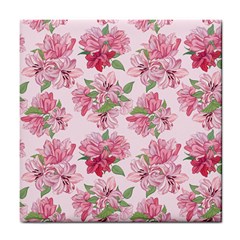 Rose Flowers Tile Coaster by goljakoff