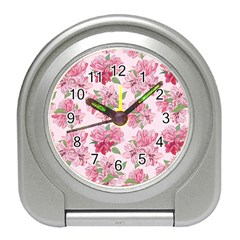 Rose Flowers Travel Alarm Clock by goljakoff