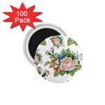 Vintage flowers 1.75  Magnets (100 pack)  Front