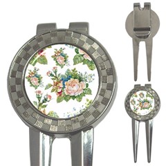 Vintage flowers 3-in-1 Golf Divots