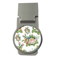 Vintage Flowers Money Clips (round)  by goljakoff