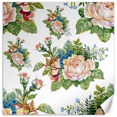 Vintage Flowers Canvas 20  X 20  by goljakoff