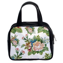 Vintage Flowers Classic Handbag (two Sides) by goljakoff