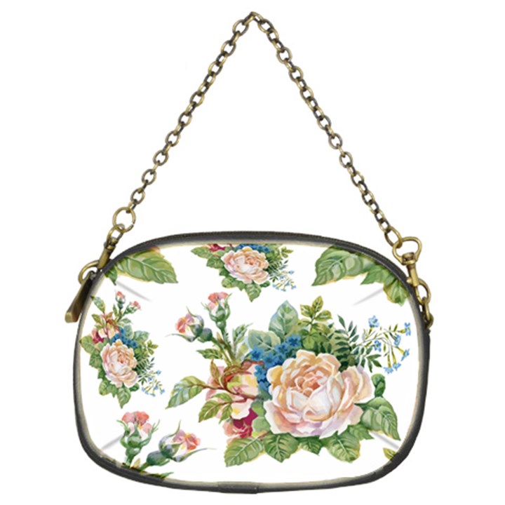 Vintage flowers Chain Purse (Two Sides)