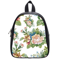 Vintage Flowers School Bag (small) by goljakoff