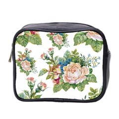 Vintage Flowers Mini Toiletries Bag (two Sides) by goljakoff