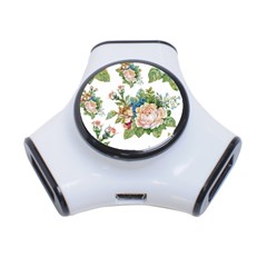 Vintage Flowers 3-port Usb Hub by goljakoff