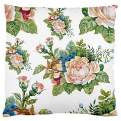 Vintage Flowers Large Cushion Case (two Sides)