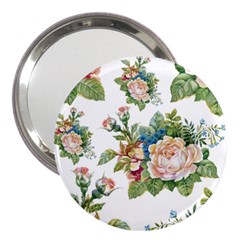 Vintage Flowers 3  Handbag Mirrors by goljakoff