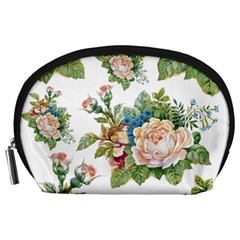 Vintage Flowers Accessory Pouch (large) by goljakoff