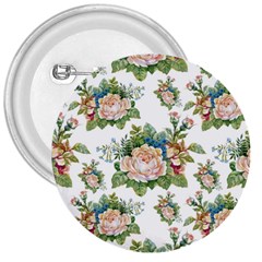 Vintage Flowers Pattern 3  Buttons by goljakoff