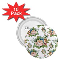 Vintage Flowers Pattern 1 75  Buttons (10 Pack) by goljakoff