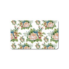 Vintage Flowers Pattern Magnet (name Card) by goljakoff