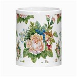 Vintage flowers pattern Morph Mugs Center