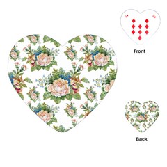 Vintage Flowers Pattern Playing Cards Single Design (heart) by goljakoff