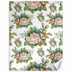 Vintage Flowers Pattern Canvas 18  X 24  by goljakoff