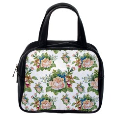 Vintage Flowers Pattern Classic Handbag (one Side) by goljakoff