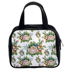 Vintage Flowers Pattern Classic Handbag (two Sides) by goljakoff