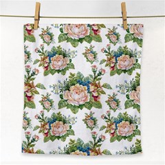 Vintage Flowers Pattern Face Towel by goljakoff