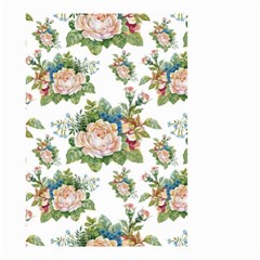 Vintage Flowers Pattern Small Garden Flag (two Sides) by goljakoff