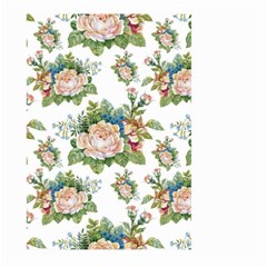 Vintage Flowers Pattern Large Garden Flag (two Sides) by goljakoff