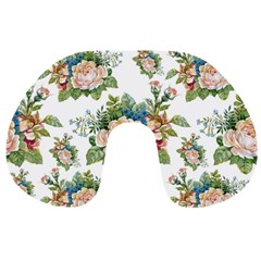 Vintage Flowers Pattern Travel Neck Pillow by goljakoff