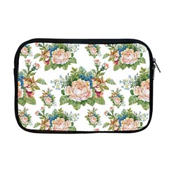 Vintage Flowers Pattern Apple Macbook Pro 17  Zipper Case by goljakoff