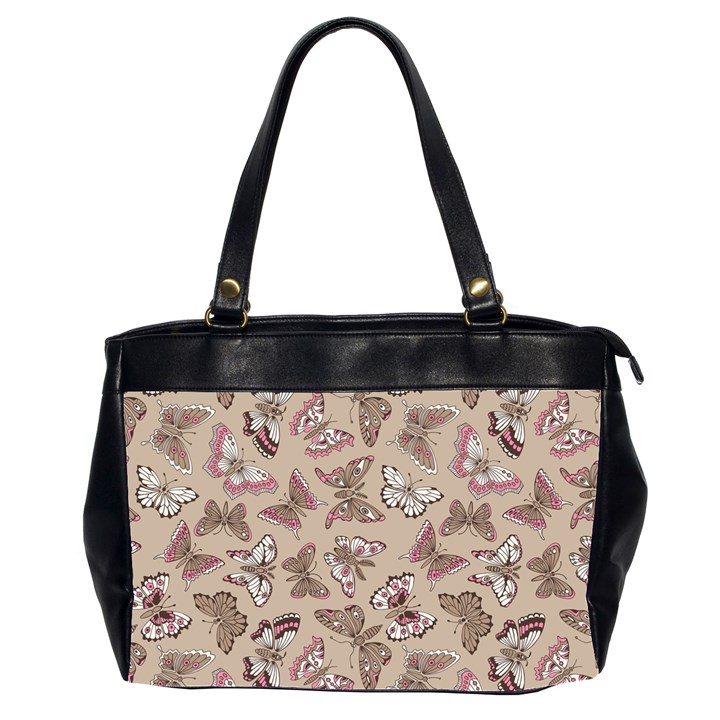 Butterflies Oversize Office Handbag (2 Sides)