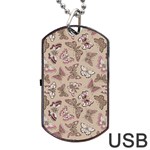 Butterflies Dog Tag USB Flash (Two Sides) Front