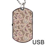 Butterflies Dog Tag USB Flash (Two Sides) Back