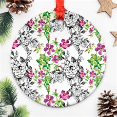 Flowers Ornament (round) by goljakoff