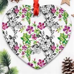 Flowers Ornament (heart)