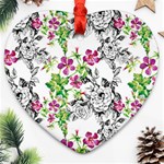 Flowers Ornament (Heart) Front