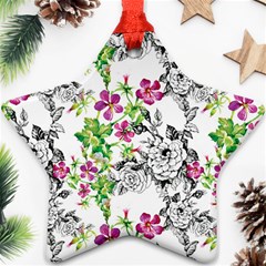 Flowers Ornament (star) by goljakoff