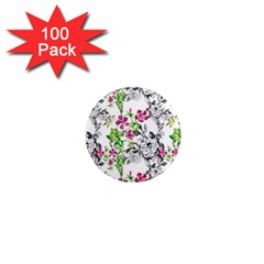 Flowers 1  Mini Magnets (100 Pack)  by goljakoff