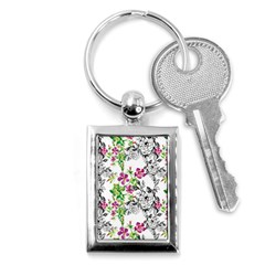 Flowers Key Chain (rectangle) by goljakoff