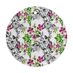 Flowers Round Ornament (two Sides) by goljakoff