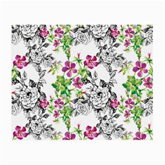 Flowers Small Glasses Cloth (2 Sides) by goljakoff