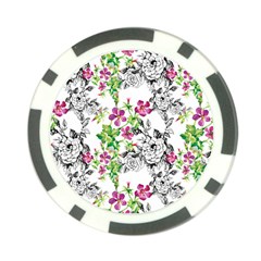 Flowers Poker Chip Card Guard (10 Pack) by goljakoff