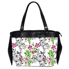 Flowers Oversize Office Handbag (2 Sides) by goljakoff