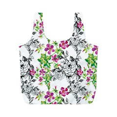 Flowers Full Print Recycle Bag (m) by goljakoff