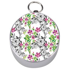 Flowers Silver Compasses by goljakoff