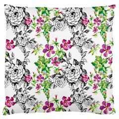 Flowers Standard Flano Cushion Case (one Side) by goljakoff