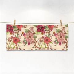 Vintage Garden Flowers Hand Towel by goljakoff