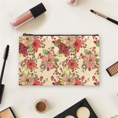 Vintage Garden Flowers Cosmetic Bag (medium) by goljakoff