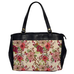 Vintage Garden Flowers Oversize Office Handbag by goljakoff