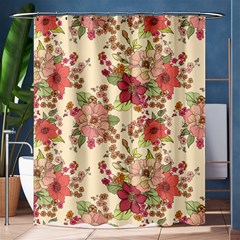 Vintage Garden Flowers Shower Curtain 60  X 72  (medium)  by goljakoff